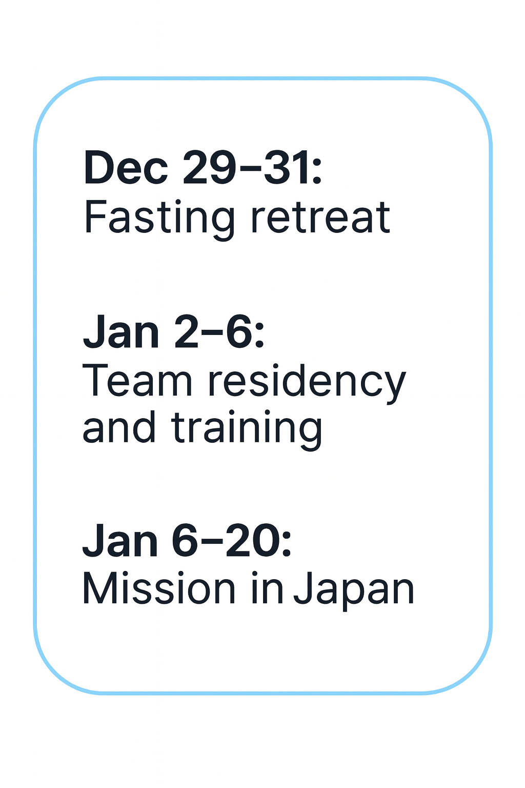 Photo representing our ministry work